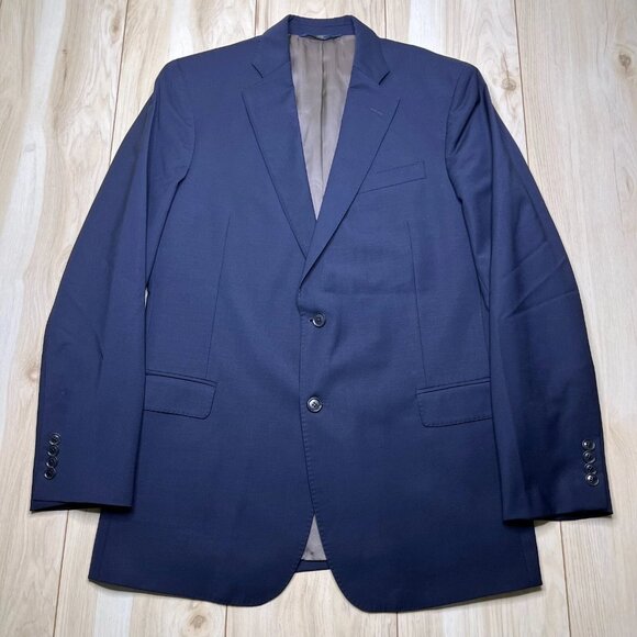 346 Brooks Brothers Mens Blue Explorer Fitzgerald Fit Sport Coat Blazer Size 42R - Picture 1 of 13